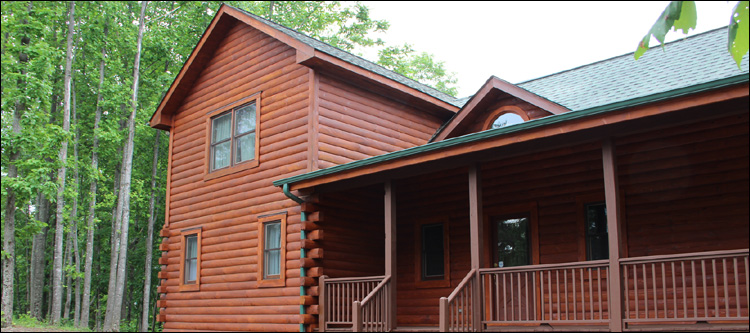 Log Home Staining in Bellbrook, Ohio